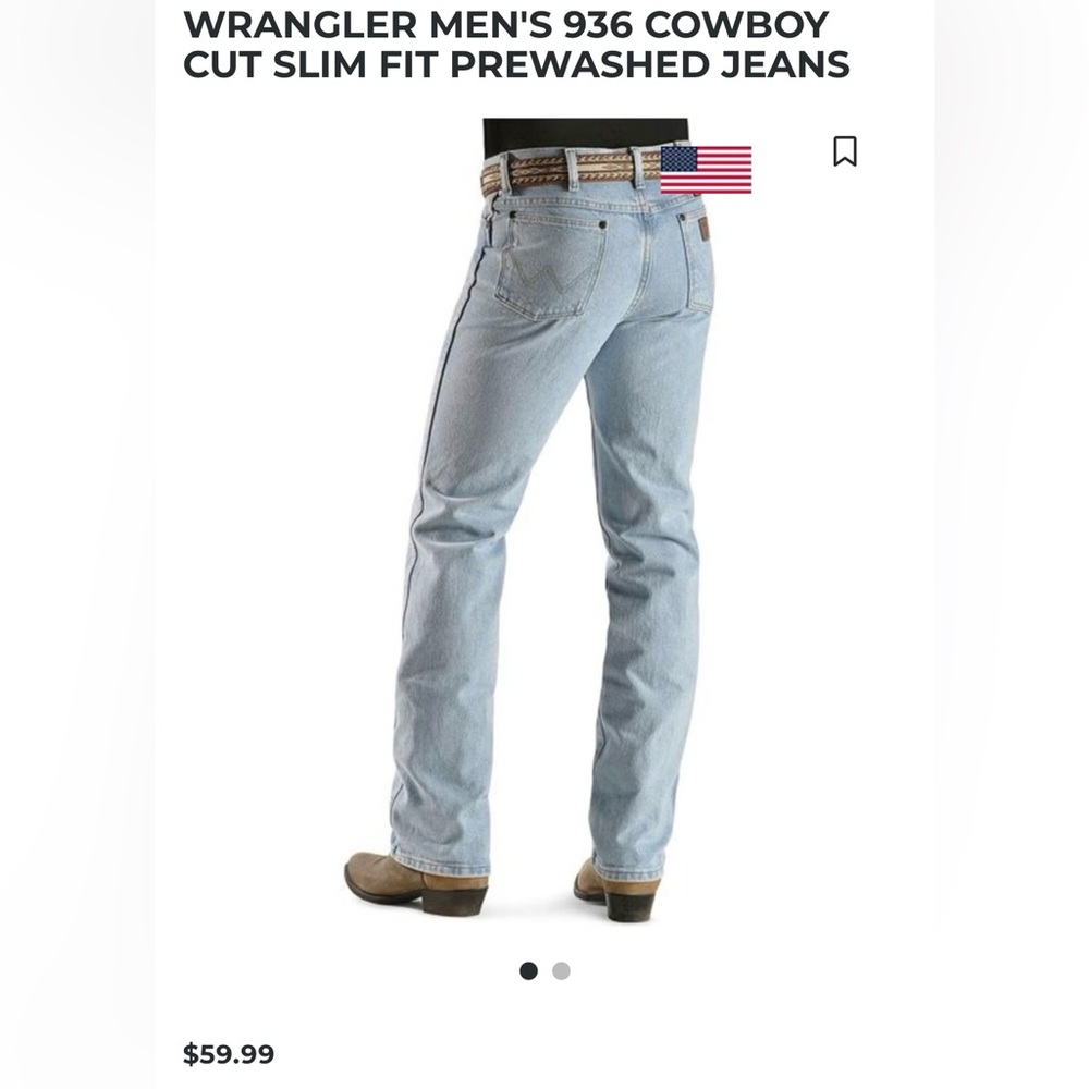 Men's Wrangler Light Blue Jeans